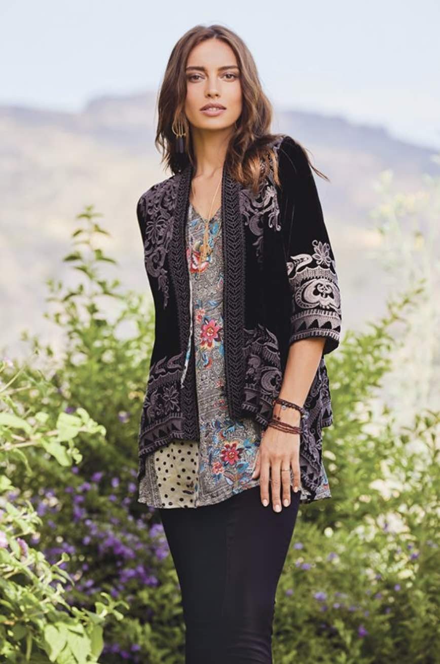 Johnny was hirsch sales velvet draped cardigan