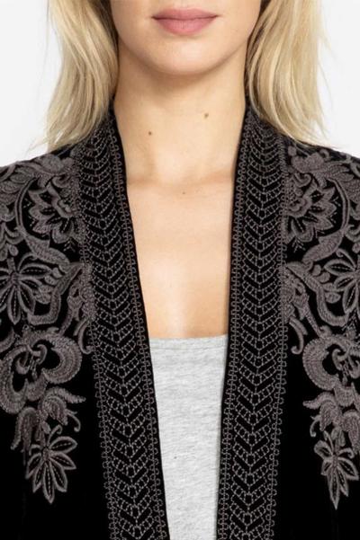 Johnny was hirsch velvet draped cardigan cheap