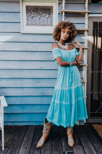 DAYDREAMER MAXI DRESS in BLUEBIRD