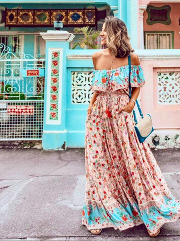 LOST IN PARADISE MAXI DRESS Pink Blossom