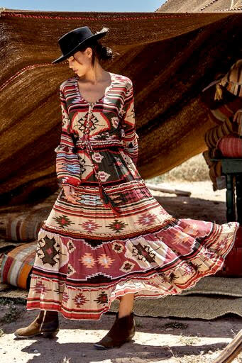 NAVAJO INSPIRED MAXI DRESS