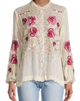 JOHNNY WAS ROSALIA EMBROIDERED BLOUSE SHELL