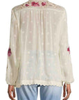 JOHNNY WAS ROSALIA EMBROIDERED BLOUSE SHELL